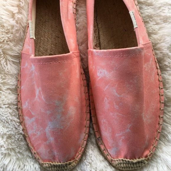 Anthropologie Shoes - Pink Espadrille Flat Slip on Shoes, 9